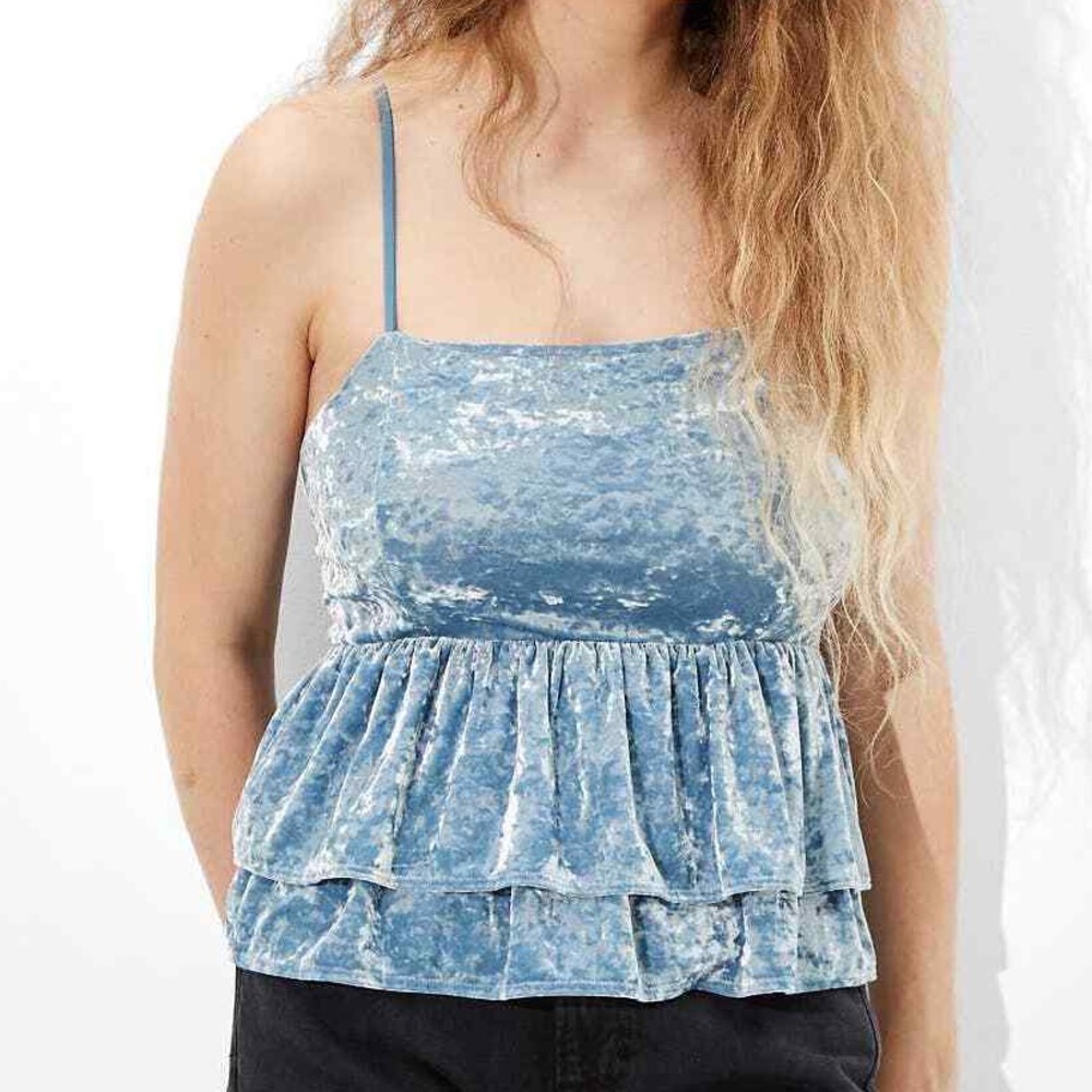 •American Eagle• Velvet Babydoll Tank